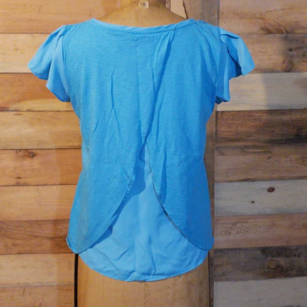 Talbots flutter sleeve top - Picture 3 of 5